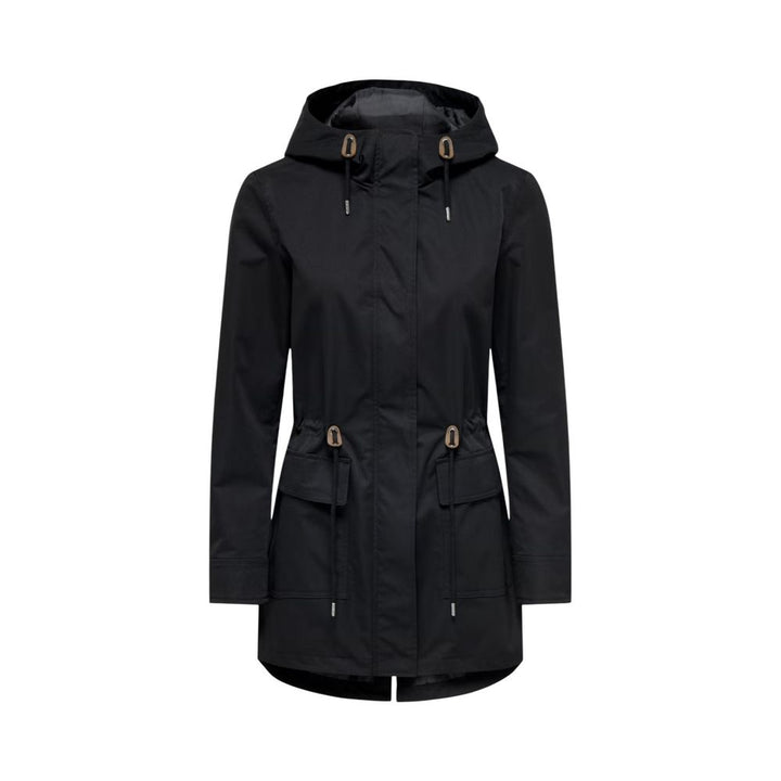 Only Black Polyester Parka