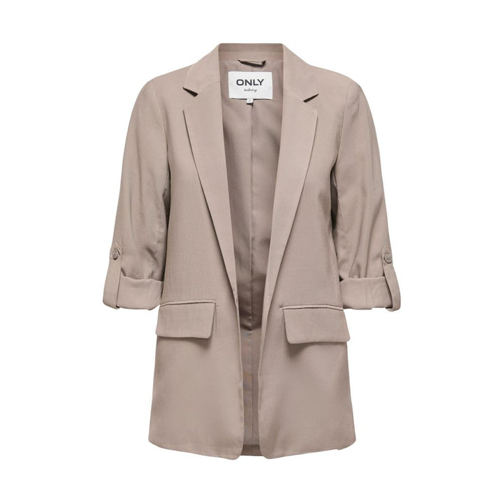 Only Beige Viscose Blazer
