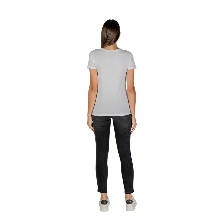 Armani Exchange White Cotton T-Shirt