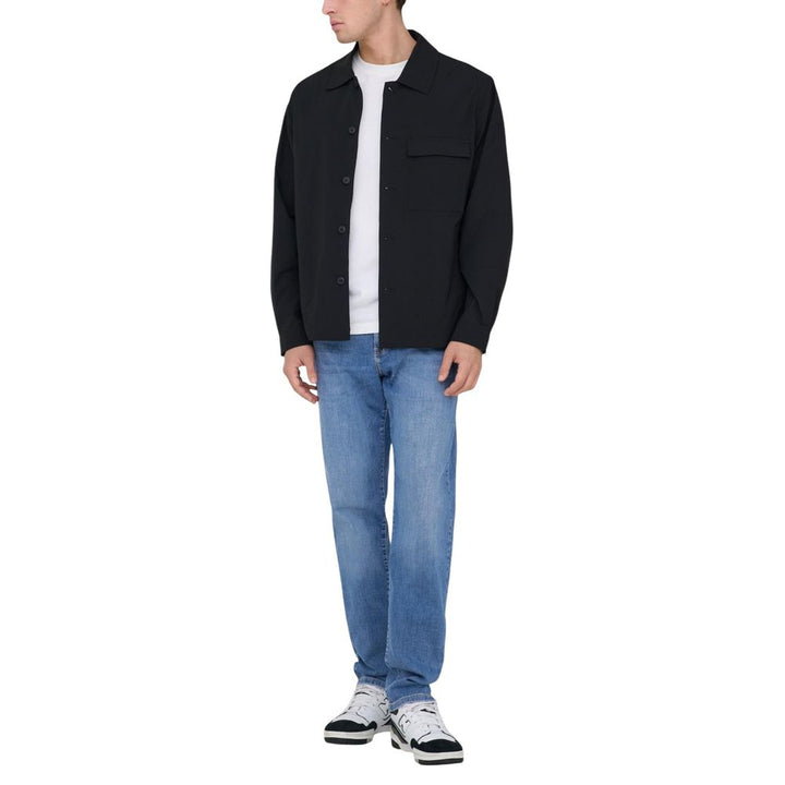 Only & Sons Blue Cotton Relaxed Fit Jeans