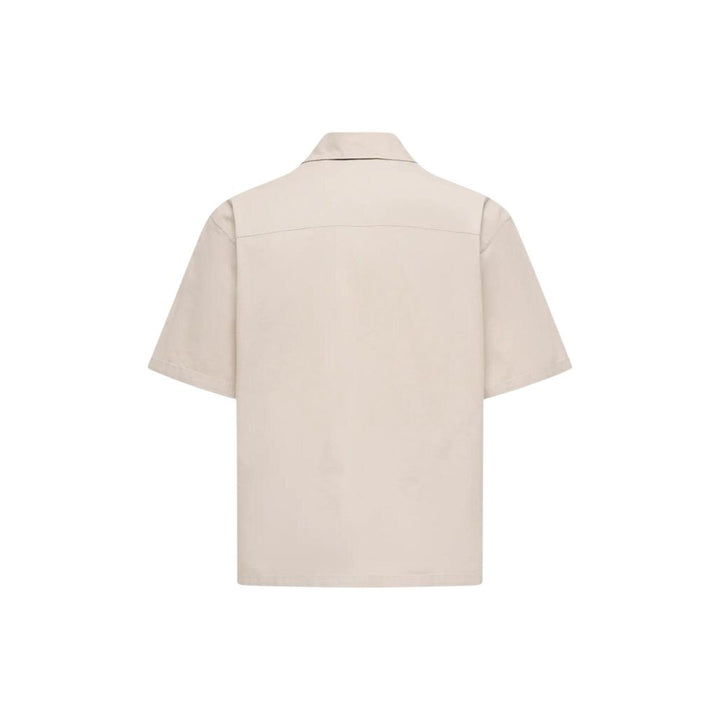 Only & Sons Beige Cotton Shortsleeve Shirt