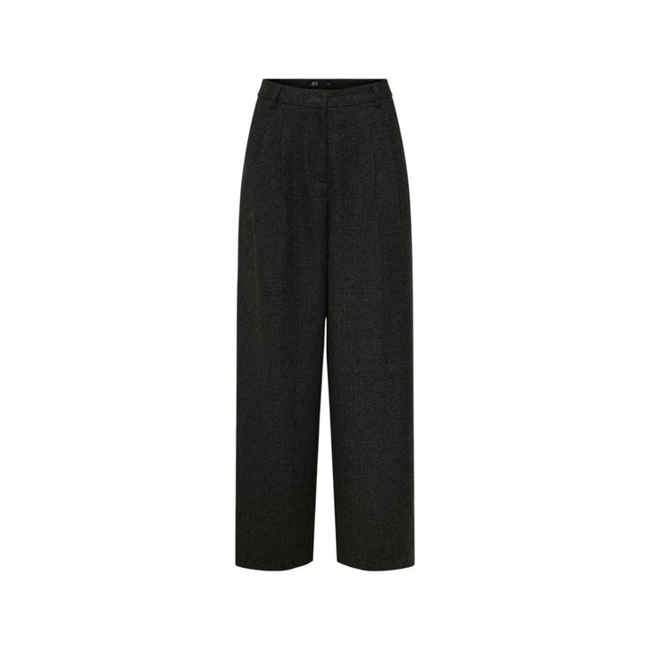 Jacqueline De Yong Black Polyester Flared Pants
