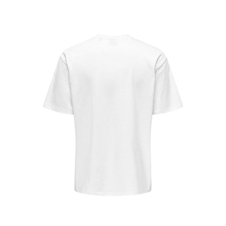 Only & Sons White Organic Cotton T-Shirt