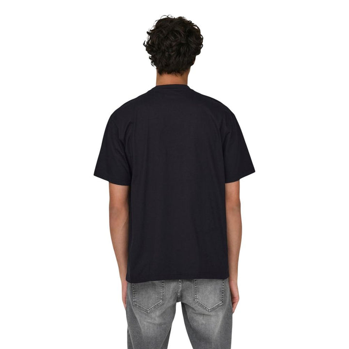 Only & Sons Black Organic Cotton T-Shirt