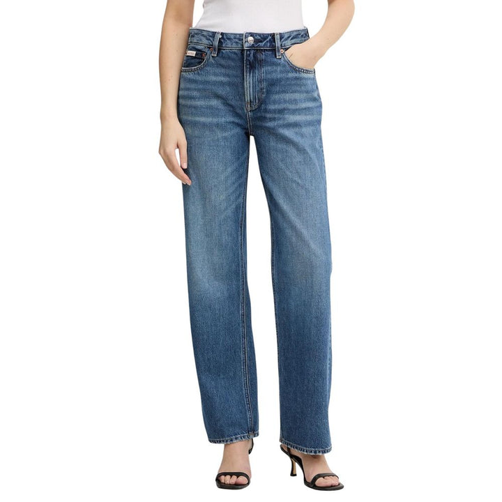 Calvin Klein Jeans Blue Cotton Mom Jeans