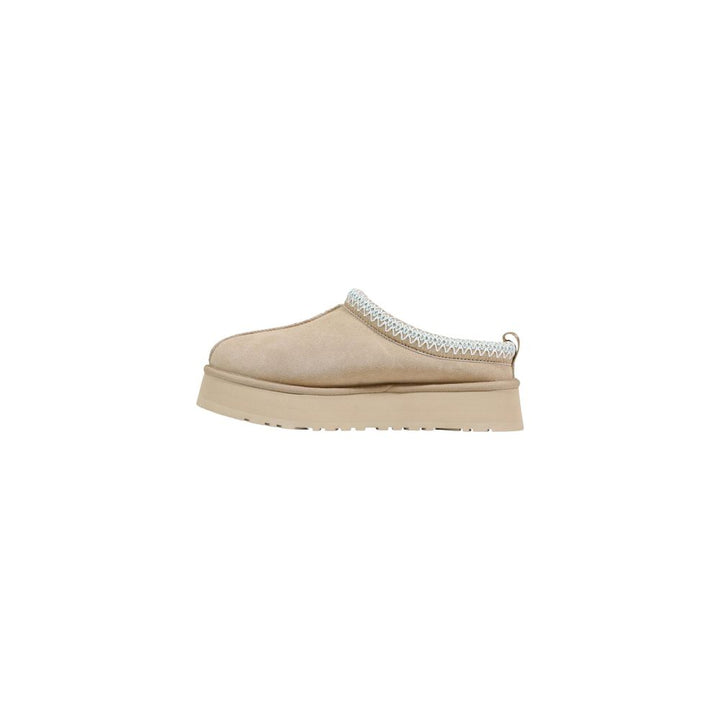UGG Beige Suede Leather Slippers