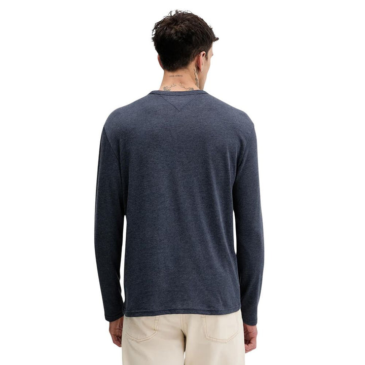 Tommy Hilfiger Jeans Blue Recycled Cotton Long Sleeve T-Shirt