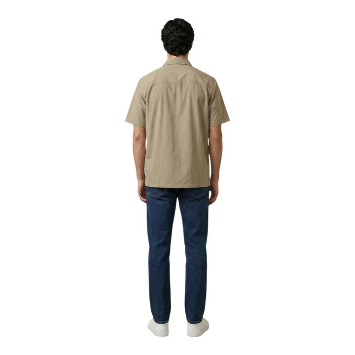 Armani Exchange Beige Cotton Shortsleeve Shirt