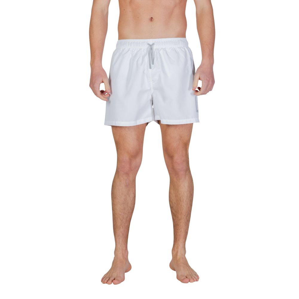 EA7 Emporio Armani Bicolor Polyester Swim Shorts