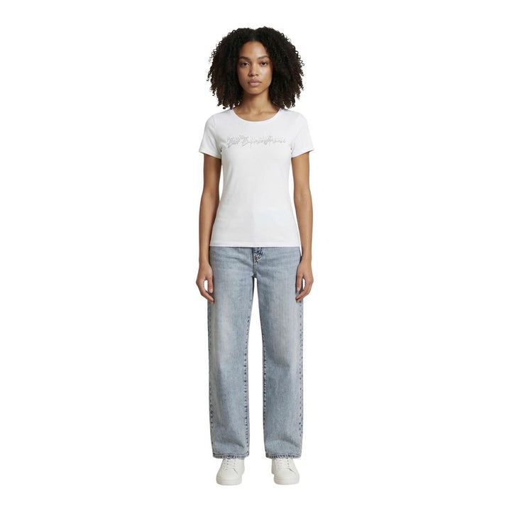 EA7 Emporio Armani White Elastane T-Shirt