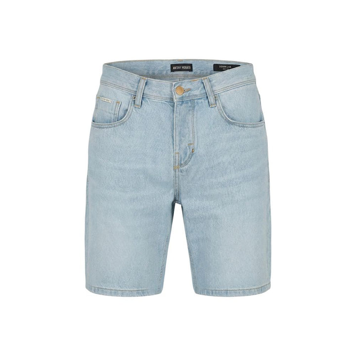 Antony Morato Light Blue Cotton Bermuda Shorts
