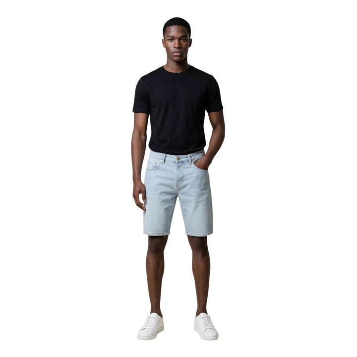 Antony Morato Light Blue Cotton Bermuda Shorts