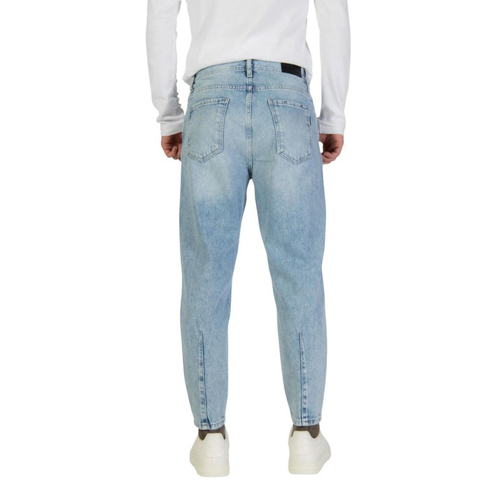 Antony Morato Light Blue Cotton Relaxed Fit Jeans