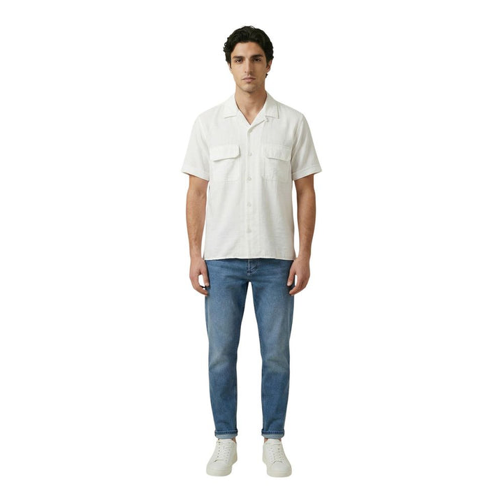 Antony Morato Beige Viscose Shortsleeve Shirt