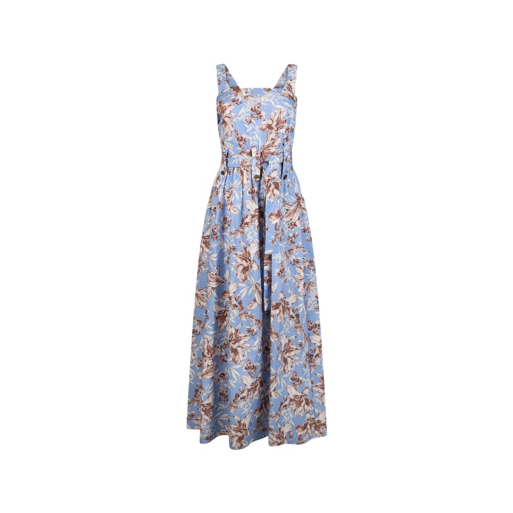 Liu Jo Blue Cotton Long Dress