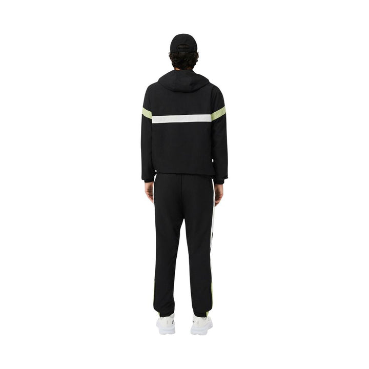 Lacoste Black And White Polyester Sweatsuit
