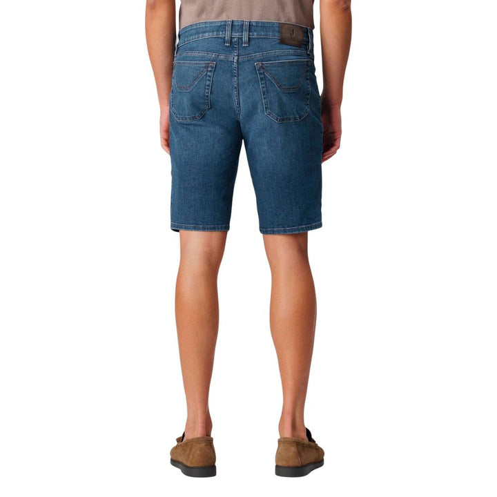 Jeckerson Blue Recycled Cotton Bermuda Shorts