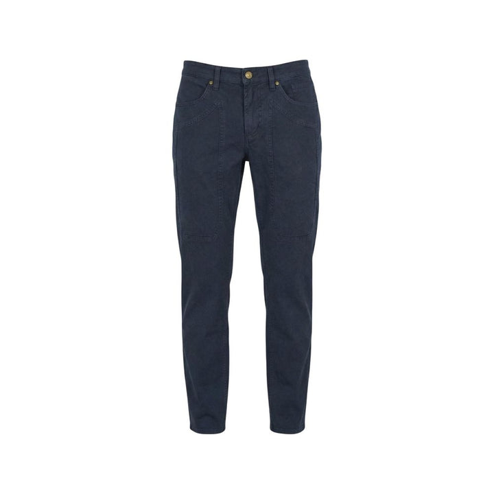 Jeckerson Blue Elastane Skinny Pants
