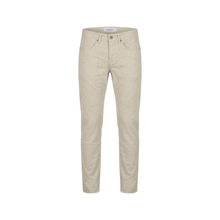 Jeckerson Gray Elastane Skinny Pants