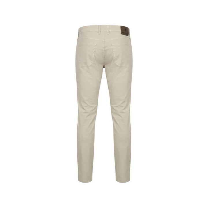 Jeckerson Gray Elastane Skinny Pants
