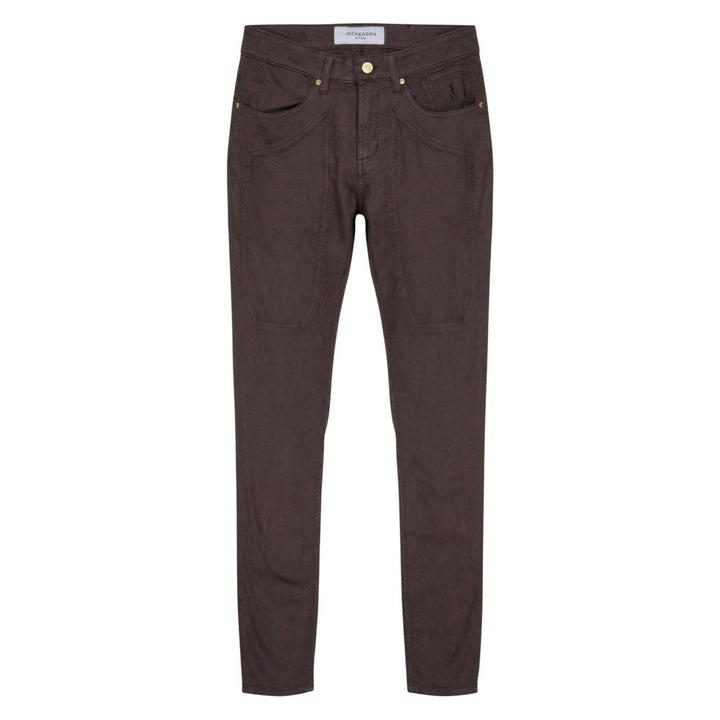Jeckerson Brown Cotton Skinny Jeans