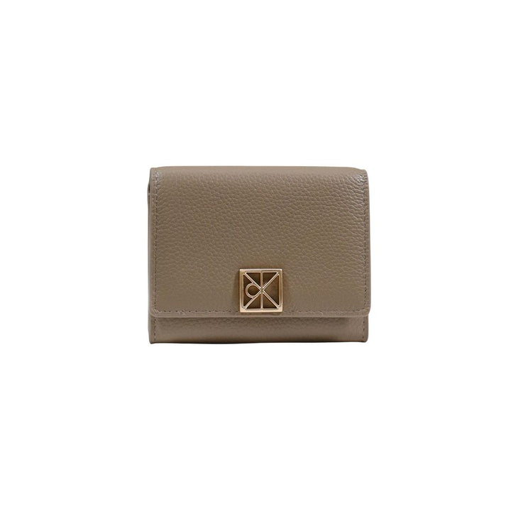 Calvin Klein Beige Leather Wallet