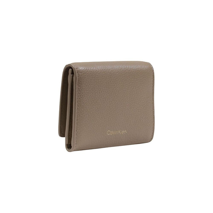Calvin Klein Beige Leather Wallet
