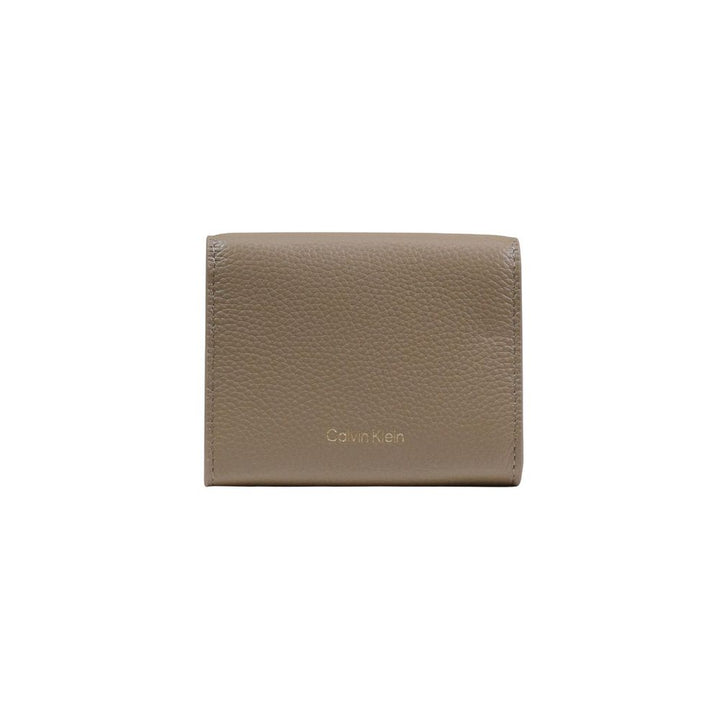Calvin Klein Beige Leather Wallet