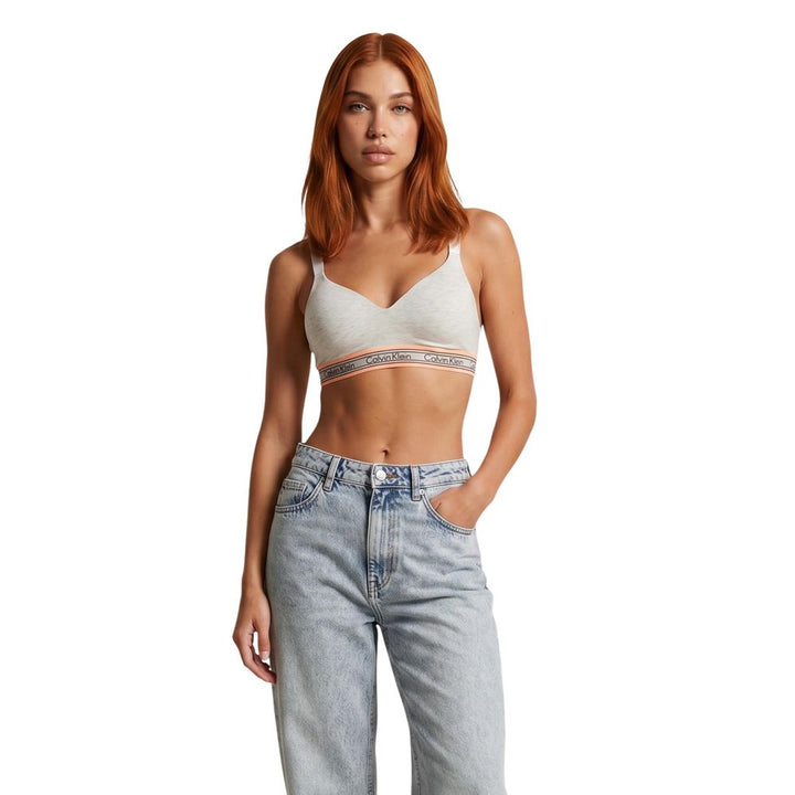 Calvin Klein Underwear Cream Cotton Bra