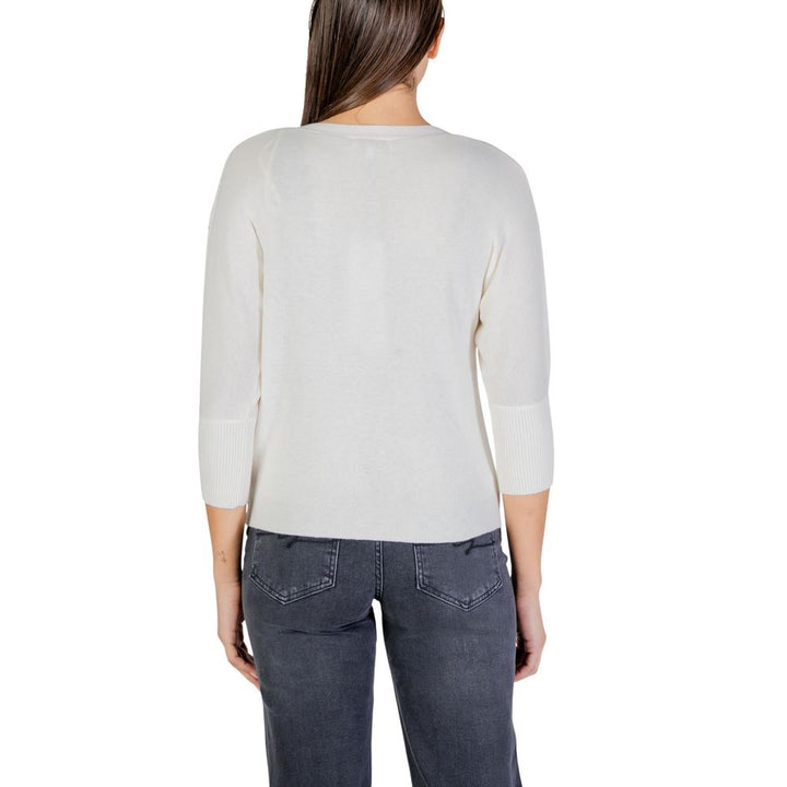 Morgan De Toi Beige Polyester Cardigan