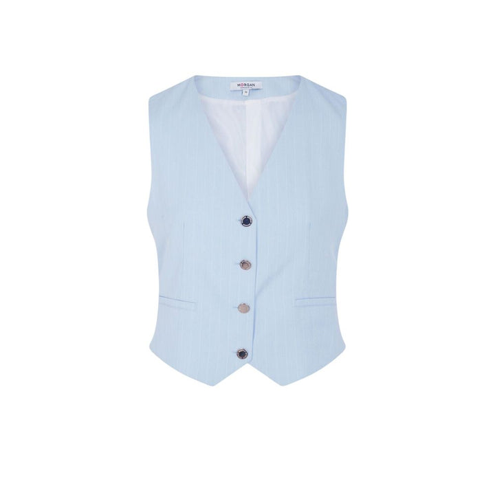 Morgan De Toi Blue Polyester Waistcoat