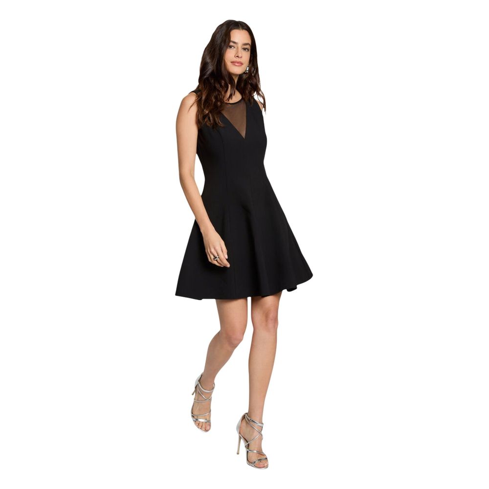 Morgan De Toi Black Polyester Midi Dress