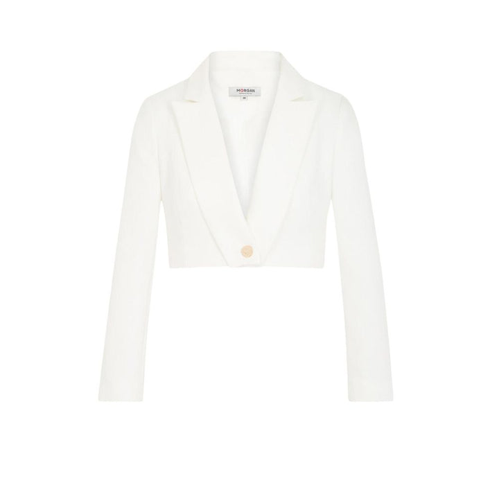 Morgan De Toi White Recycled Polyester Blazer