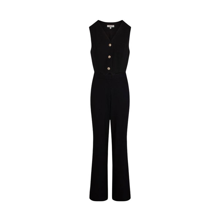 Morgan De Toi Black Polyester Jumpsuit
