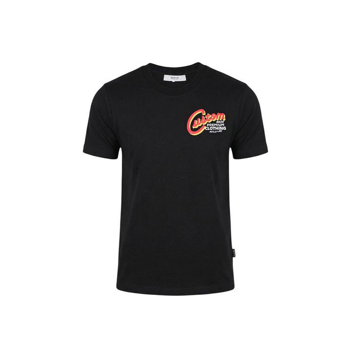 Replay Black Cotton T-Shirt