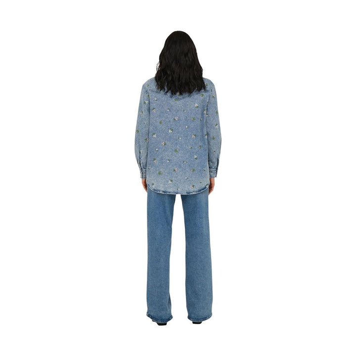 Only Light Blue Cotton Blouse