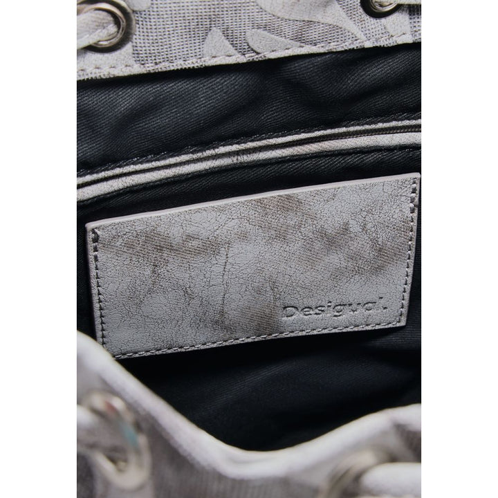 Desigual Gray Cotton Backpack