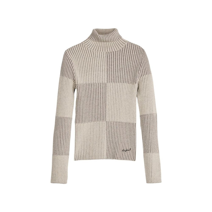 Desigual Beige Viscose Turtleneck