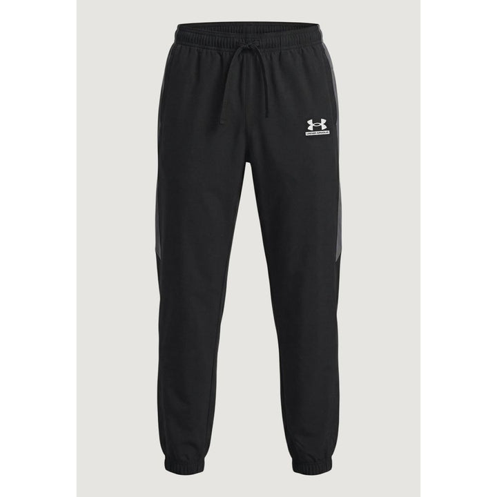 Under Armour Black And White Polyester Joggers (Workout Pants)