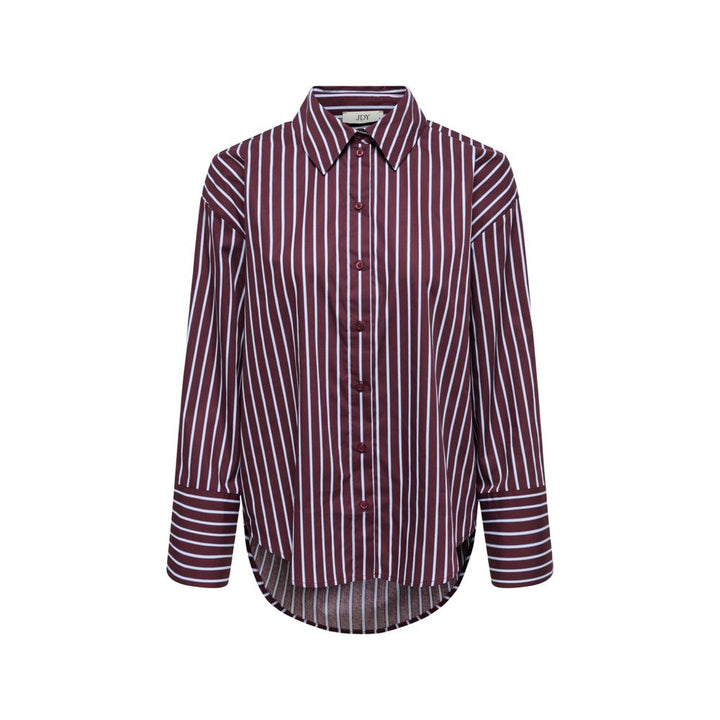 Jacqueline De Yong Bordeaux Cotton Blouse