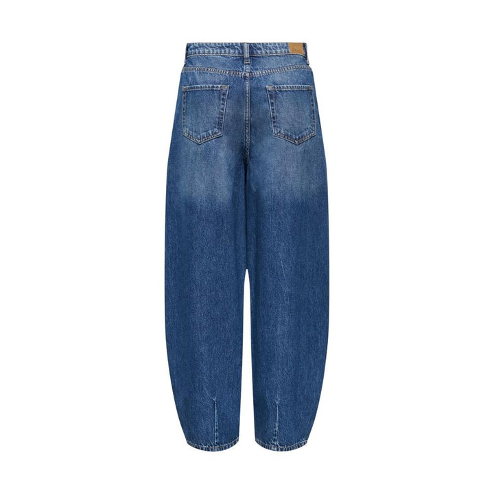 Jacqueline De Yong Blue Cotton Mom Jeans