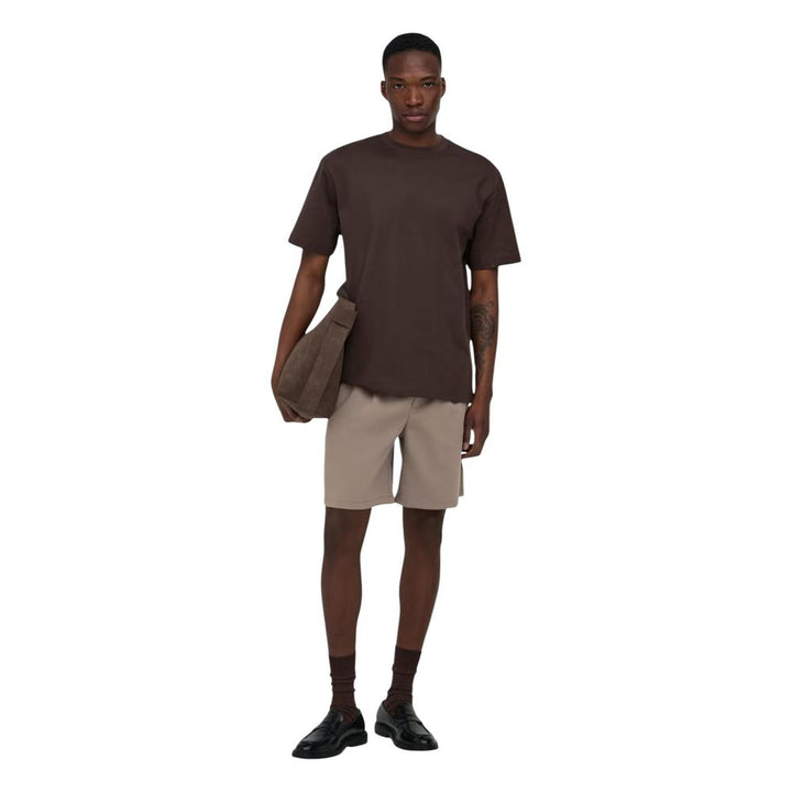 Only & Sons Beige Recycled Polyester Bermuda Shorts