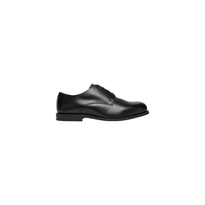 Calvin Klein Black Leather Oxfords And Derbies