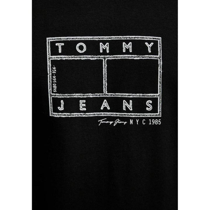 Tommy Hilfiger Jeans Black Recycled Cotton T-Shirt