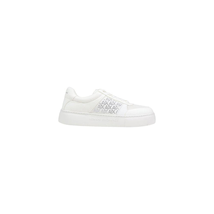 Armani Exchange White Polyamide Athletic Sneakers