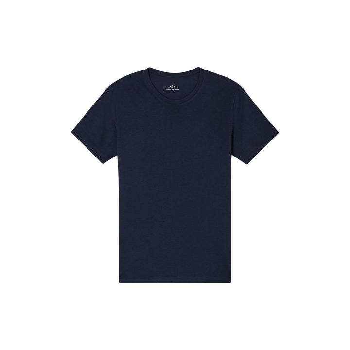 Armani Exchange Blue Cotton T-Shirt