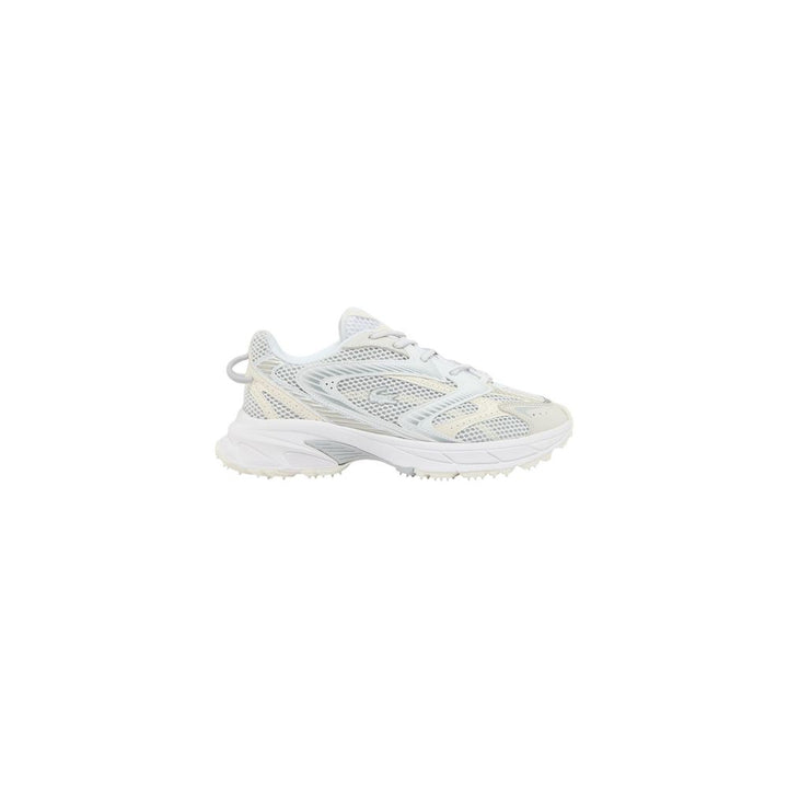Lacoste White Recycled Polyester Athletic Sneakers