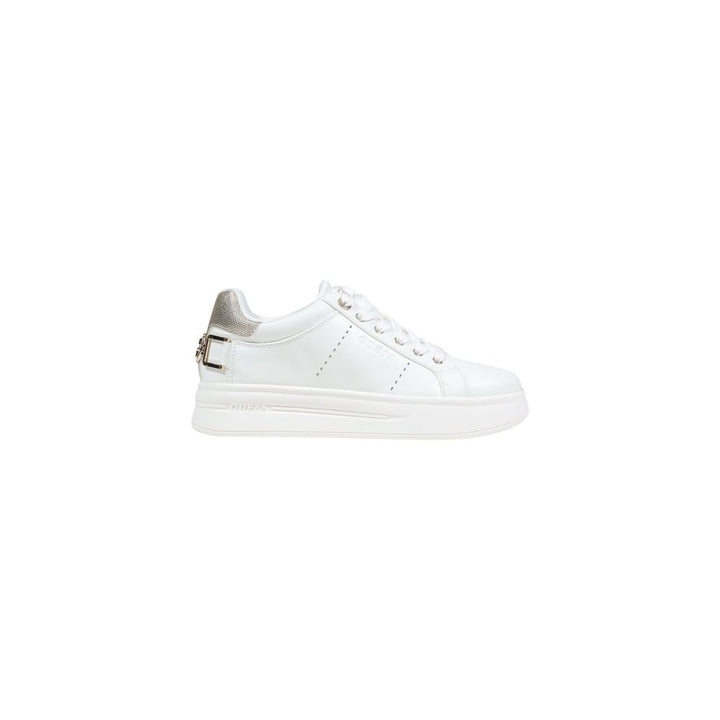 Guess White Polyethylene Platform Sneakers