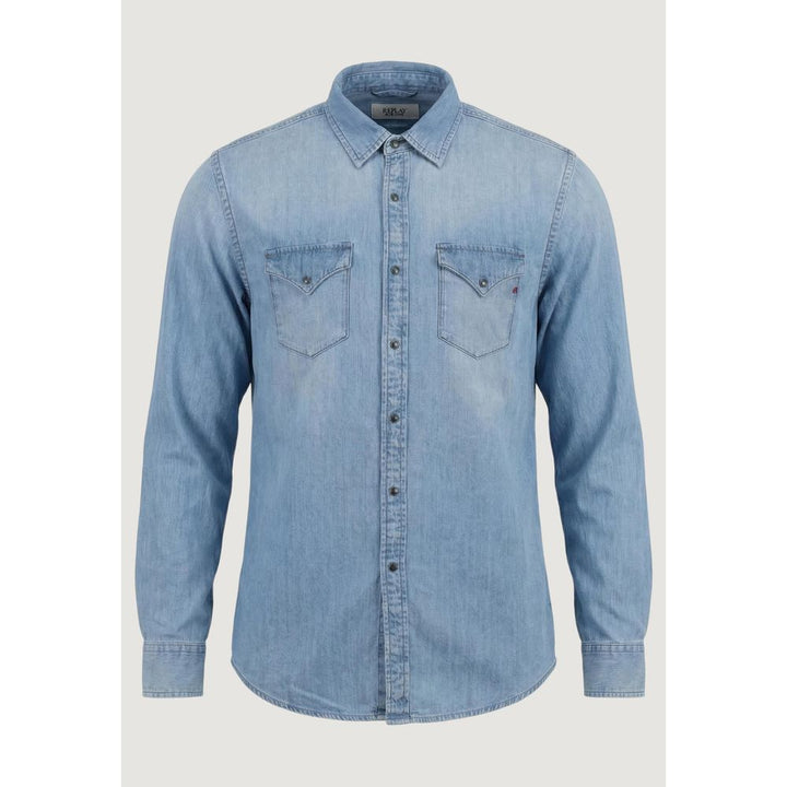 Replay Light Blue Denim Shirt