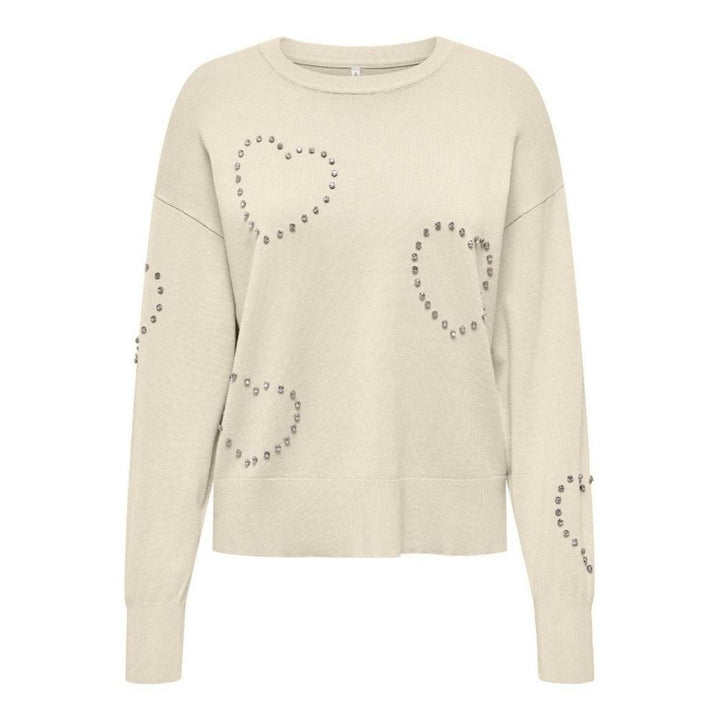 Only Cream Viscose Sweatshirt